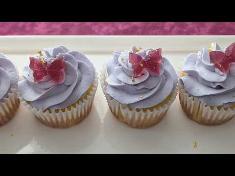 Butterfly Pea Flower Buttercream Frosting