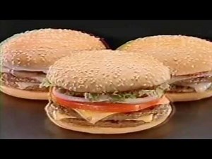 Old Burger King Commercial From The 80's - New Double Burgers