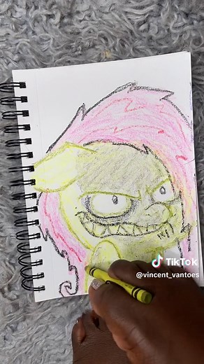 Drawing Fluttershy with My Foot! 🦶🏾