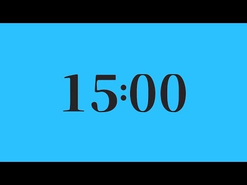 15 minute countdown, Timer & alarm clock.