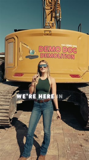 Demo Dog on Instagram: "Built to break. Trusted to deliver. Call today for competitive rates | 941-DEMO-DOG #DemoDogDemolition #DemoContractor"