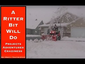 Kubota BX2750D Front Mount Snowblower on a BX25