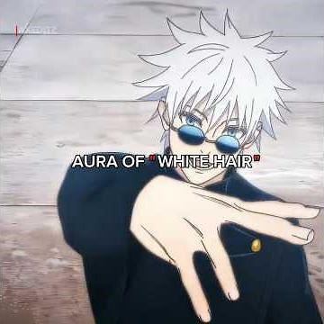 the aura of white hair 💀🗿 #shorts #jjk #jujutsukaisen #gojo