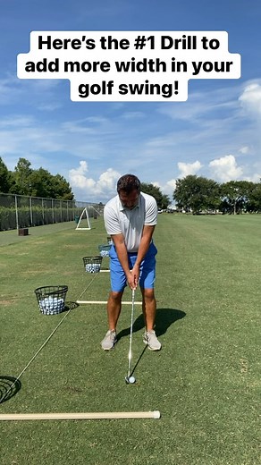 12K views · 80 reactions | Here is the #1 drill to add more width to your golf swing! #reels #reels2023 #lovegolf #golfpractice #golf #golfswing #golftips #golfcourse #golflife #golflessons #golfcoach | Jim LaBuda Golf | Facebook