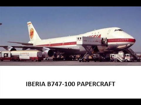 IBERIA B747-100 PAPERCRAFT
