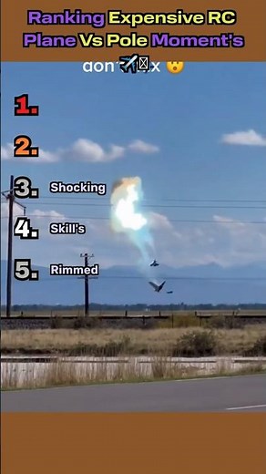 Expensive RC Plane Crashes #rcplane #crash #funny #fail #fly