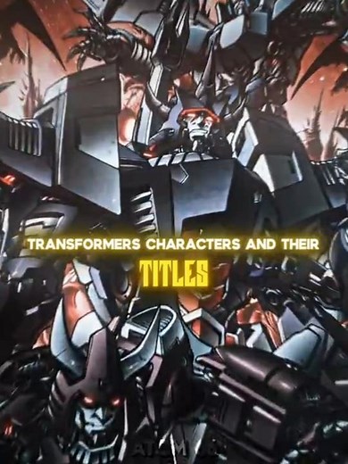 Transformers characters and their titles // Part 1 // Ogryzek - GLORY Super Slowed //
