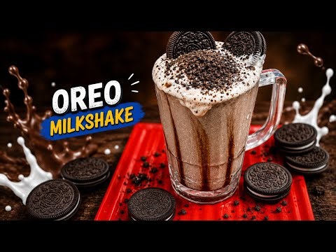 Oreo Milkshake Recipe| Summer Special Milkshake Recipe| 2 min Milkshake Recipe| Oreo Milkshake Video