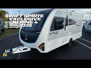 Swift Sprite Exclusive Alpine 4 2025 | New 4 Berth Caravan For Sale | Fixed Double Bed