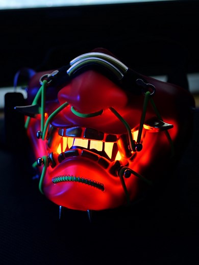 Cyberpunk Voice Reactive LED Mask – Futuristic Light up Mask - Etsy