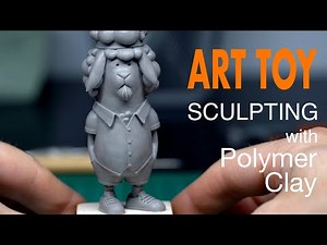 Art toy sculpting with polymer clay