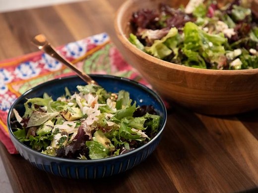 Grilled Avocado and Chicken Salad