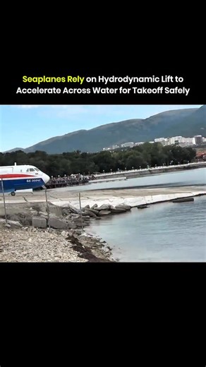 Knowledge Matrix on Instagram: "Seaplanes begin takeoff by accelerating across the water surface instead of a paved runway. As speed increases, the floats or hull generate hydrodynamic lift by forcing water downward and outward. This lift raises the aircraft and reduces surface contact, which lowers drag. Once the aircraft rises onto the step, water resistance drops sharply. The wings then produce sufficient aerodynamic lift, allowing the seaplane to leave the water and transition into normal fl