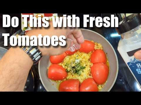 Do THIS with tomatoes and you'll never buy sauce from a jar again!