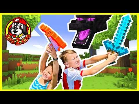 Best Ever MINECRAFT IN REAL LIFE Play Compilation! (Kids Pretend, Floor is Lava & Hot Wheels Racing)