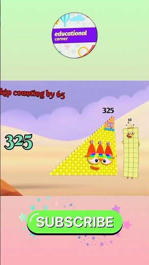 Numberblocks repeated addition by 65 |count by 65 #mathforkids #numberblocks #shorts