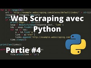 Apprendre le Web Scraping avec Python Français - Partie 4