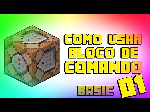 MINECRAFT TUTORIAL DE COMMAND BLOCK 01 -COMO USAR BLOCO DE COMANDO NO MINECRAFT GAMERULES TUTORIAL