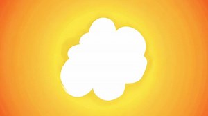 Download Cartoon explosion animation of stars and clouds for free