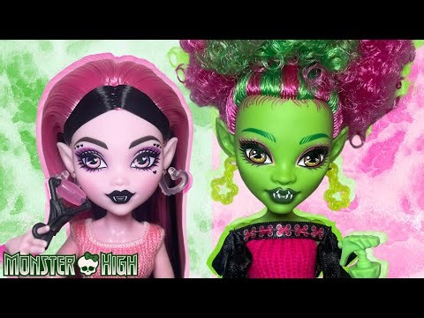 Monster High SELF-SCARE SECRETS Draculaura & Venus McFlytrap Doll Unboxing & Review!!