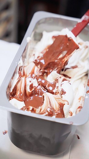 Take your frozen hand-made gelato out of the freezer and let it temper at room temperature before enjoying. Depending on your freezer temp and type of gelato this will take about 15-20 minutes. #authenticgelato | Gregory Anagnos