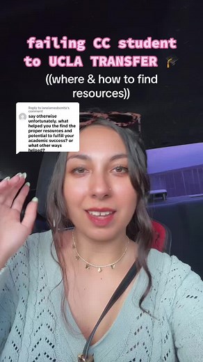 Replying to @lanalamasbonita How I found the proper resources guidance to go from being a failing community college student to a successful UCLA Transfer 🐻💙 KEY TAKEAWAYS: ✨ I found an academic mentor through a transfer preparation program. ✨I offer a booking service for students who need help with any stage of college applications. ✨Use assist.org & transferology to figure out which courses you should take at cc. ✨Use EdVisorly to discover, plan, & chat with Universities. Follow @EdVisorly | 