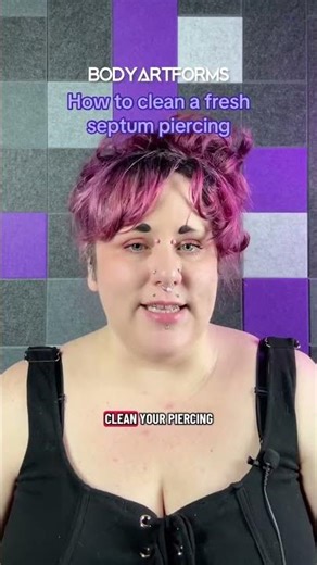 How to Clean a Fresh Septum Piercing | Bodyartforms.com
