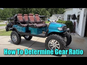 How To Find Your Rear End Axle Gear Ratio On A Golf Cart With Painters Tape