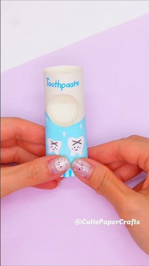 DIY Mini Toothpaste Box from Paper 🦷💖 | Super Cute Craft | Cutie Paper Crafts #cutiepapercrafts