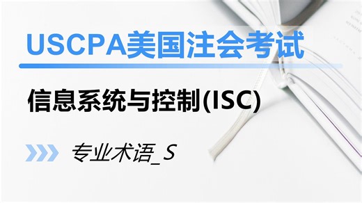 18 USCPA注会考试《信息系统与控制》专业术语S