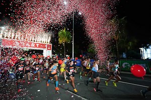 What caused the recent running boom in the Philippines, according to Coach Rio