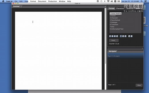 ［原创］编剧软件Fade In教程[原画版]