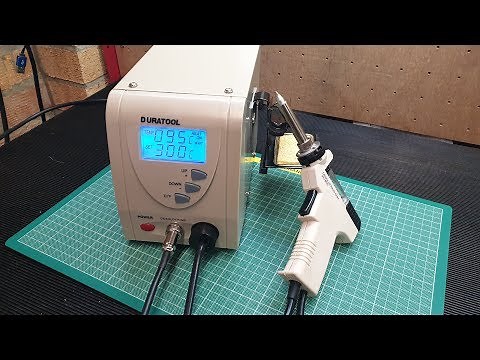 Unboxing and test of the Duratool D00672 (ZD-915) De-soldering station