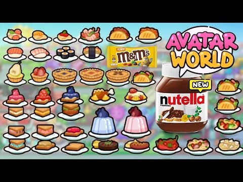 AVATAR WORLD FOOD RECIPES 😋 ALL FOOD IN AVATAR WORLD