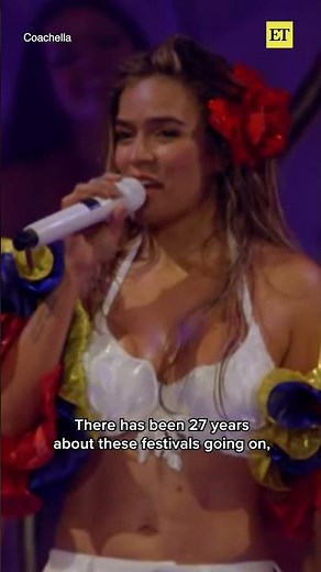 Karol G Makes History as First Latina Woman to Headline Coachella #karolg #coachella