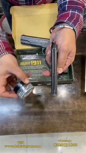 1911 Model Air Pistol 🔥 Power, Style & Feel | Best CO2 Air Gun in India #shortsbeta