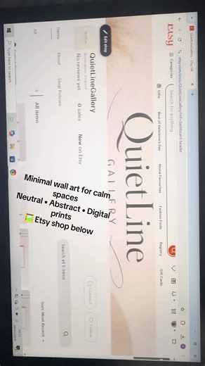 Minimal Art for Calm Interiors: Abstract Prints on Etsy