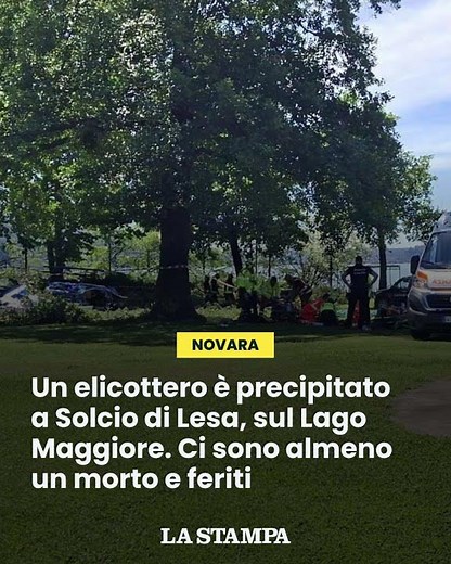 PRECIPITA un ELICOTTERO sul LAGO MAGGIORE: almeno UN MORTO e FERITI