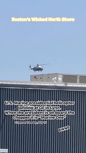 **MARINE ONE** U.S. Marine presidential helicopter landing at GE in Lynn When the president is on board the chopper it is “Marine One” The chopper flew in from over Boston and crossed in North Revere and then flew over East Saugus before circling GE and the Foxhill Bridge. It will now be on display for GE employees for the next four hours. The Lynn plant proudly makes parts for many military aircraft engines. 🇺🇸🇺🇸. My dad was a machinist at GE. He made thousands of parts over the years. Seco