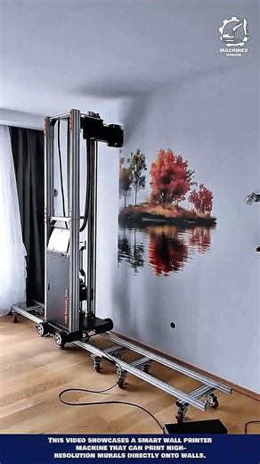 Smart Wall Printing Machine Innovation for Translating files and monitoring distance