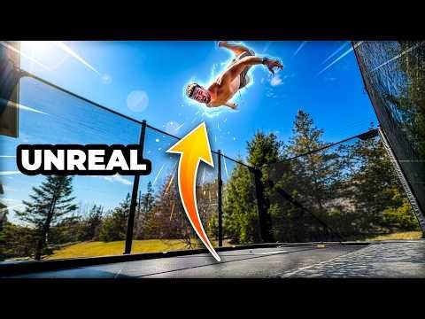 I Got The Most INSANE Backyard Trampoline - Feels Like Flying - Acon X Assembly & Review