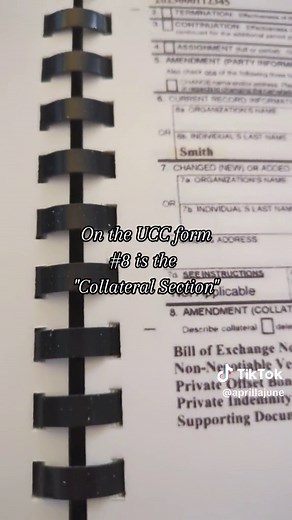 On the UCC form you will use the Collateral Section to make your claim. You can check the box to delete, add or change an existing record. #ucc3 is an amendment to a current #UCC1 ! Become a #securedpartycreditor #privatebanker the most affordable way by getting my book called The Manual! DM me! #billofexchange #securedparty #securedpartyprivatebanker #freemanontheland #americannational #americanstatenationals #freemanontheland #tdaaccount #privatesecurityagreement