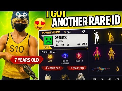 FREE FIRE ID COLLECTION VIDEO FULL RARE ID VIDEO 😁😱