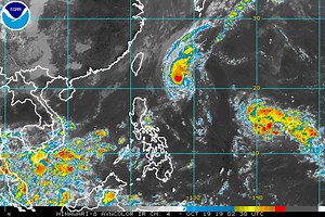 Perla strengthens into severe tropical storm