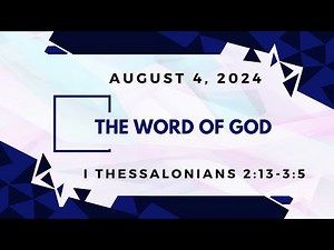 Sunday school Lesson - The Word of God - August 4, 2024