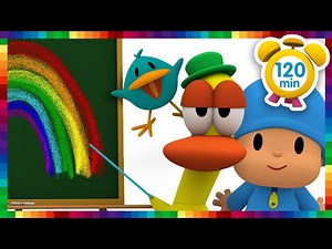 🌈 POCOYÓ en ESPAÑOL - Aprende los colores [ 120 min ] | CARICATURAS y DIBUJOS ANIMADOS para niños