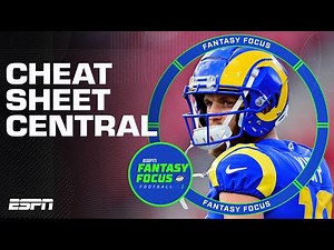 Use this Cheat Sheet to CRUSH your Fantasy draft | Fantasy Focus 🏈