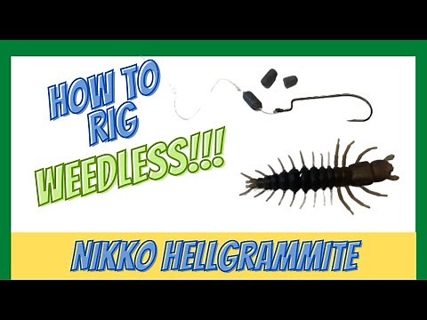 Rigging The Nikko Hellgrammite Weedless!(HOW TO)BigBaitPosse