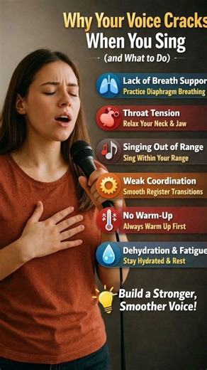 Why your voice cracks while you sing and what to do