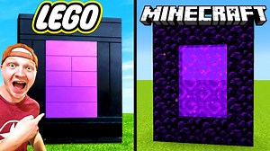 LEGO House vs Minecraft House Challenge